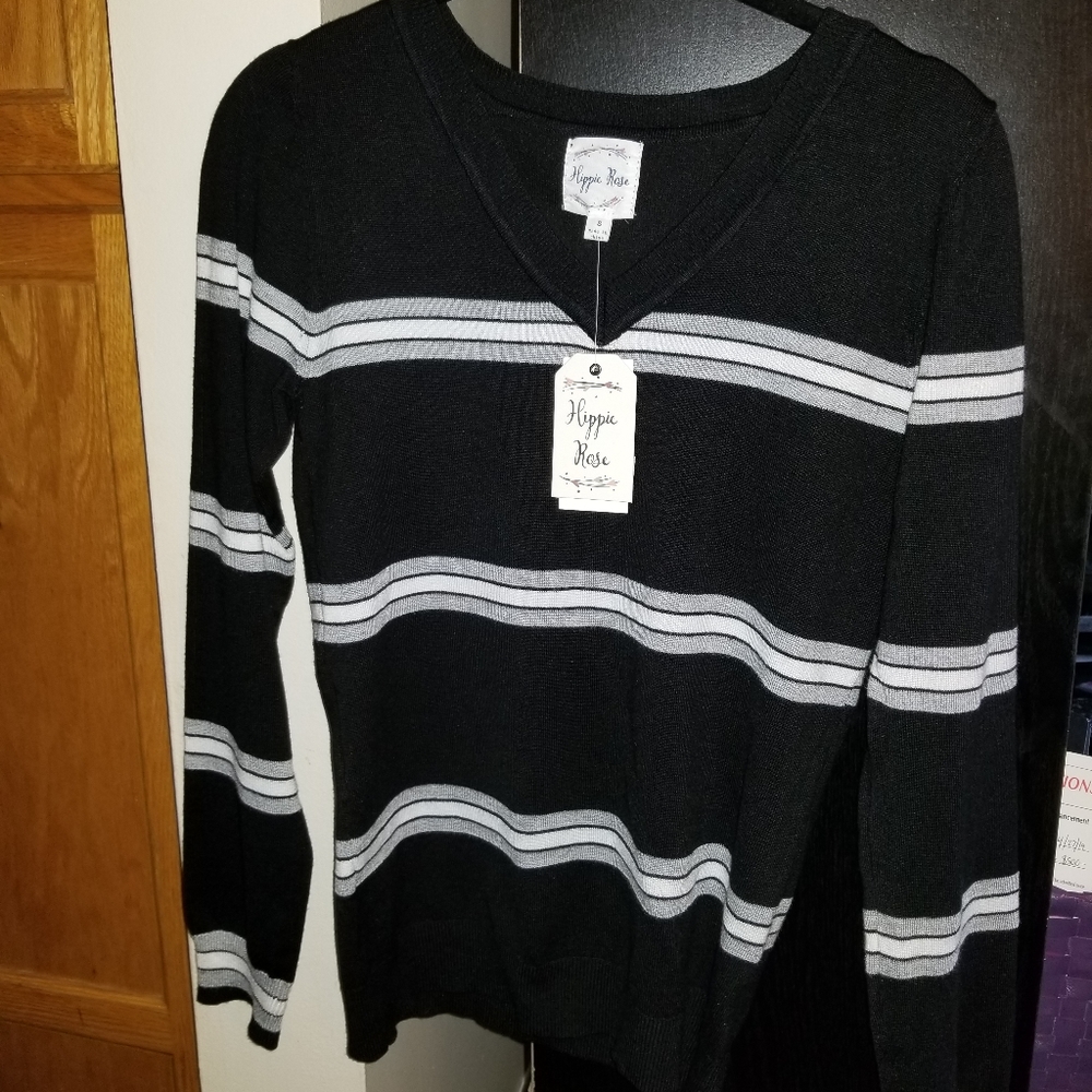 Black Hippie Rose sweater